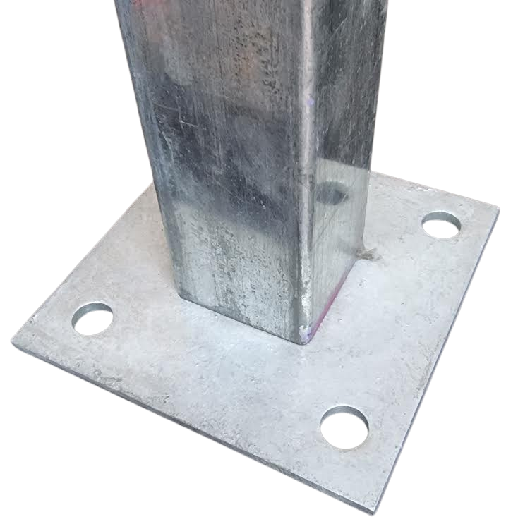 Galvanised Steel Internal Post Base Insert for 50x50x1.6 2mm