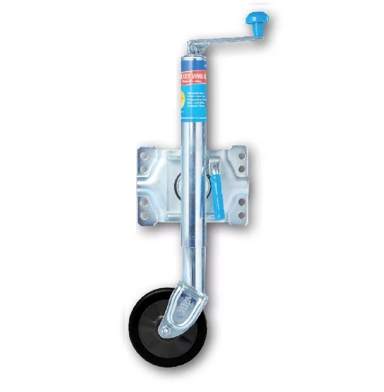 JOCKEY WHEEL: 6 inch Economy Jockey Wheel 350kg 8 Hole Swivel