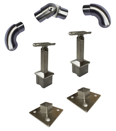 Handrail fittings discount